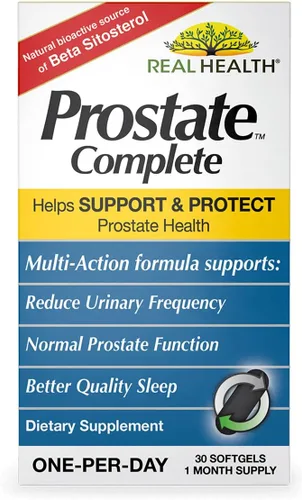 Vista 8 de Real Health Prostate Complete - Suplementos para la salud de la próstata para hombres, fórmula de palma enana americana para una vejiga saludable