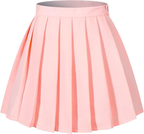 Vista 42 de Faldas plisadas a cuadros de cintura alta para mujeres y niñas, talla grande, uniforme escolar, mini disfraces de cosplay
