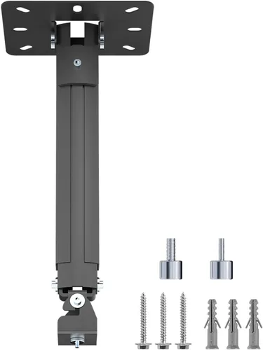 Vista 16 de suptek Soporte de montaje en techo para proyector se adapta a techo plano o inclinado, altura ajustable con longitud extensible de 30.7-49.21 Negro