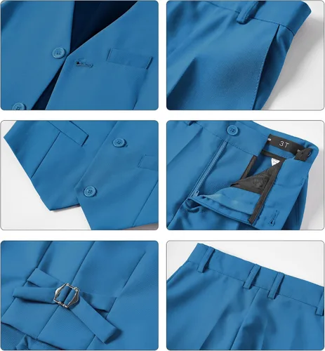 Vista 106 de Conjunto de chaleco para niños, trajes formales, trajes de boda, ropa de vestir