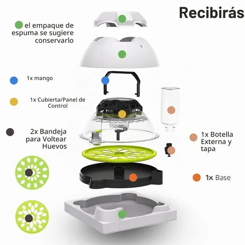 Vista 7 de Incubadoras de huevos para incubar huevos, control de temperatura y humedad