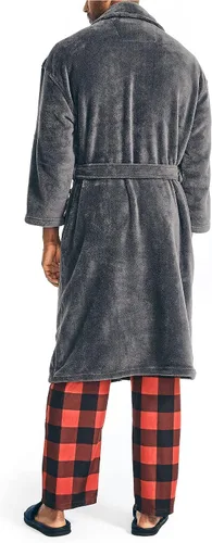 Vista 3 de Nautica Bata de chal sólida para hombre