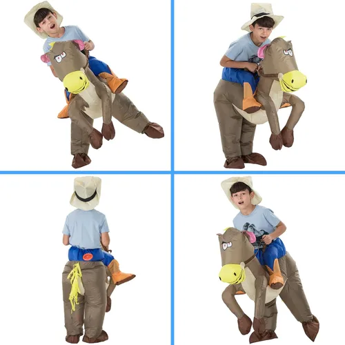 Vista 11 de TOLOCO Disfraz inflable de dinosaurio - Disfraz inflable de Halloween