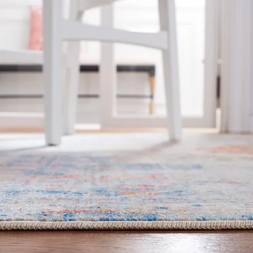 Vista 4 de SAFAVIEH Persian Collection - Alfombra para pasillo, 2.2 x 6 pies, azul y multicolor, diseño oriental envejecido, no desprende pelusa y de fácil