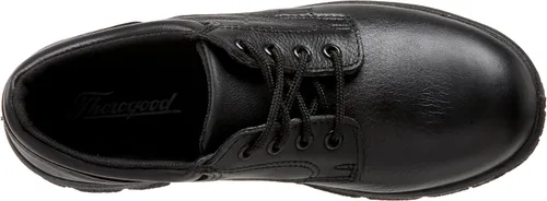 Vista 5 de Thorogood Soft Streets - Zapatos Oxford de trabajo con puntera lisa para mujer, cuero negro de alta calidad con plantilla cómoda y suela
