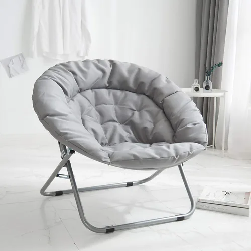 Vista 8 de Urban Lifestyle Silla platillo de lona de gran tamaño, color gris