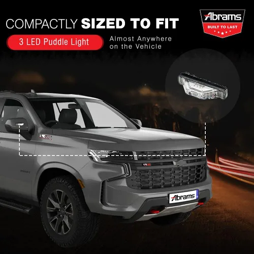 Vista 3 de Abrams Flex 180 - Cabezal de luz LED ámbar/blanco para parrilla [64 W - 16 LED] [Clase SAE 1] Gran angular debajo del espejo Snow Plow Truck
