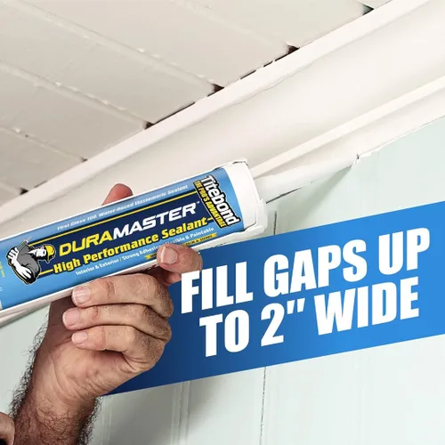 Vista 5 de Titebond DuraMaster Sellador, negro - Sellador de construcción multisuperficie, fuerte adherencia para uso en interiores y exteriores, resistente a