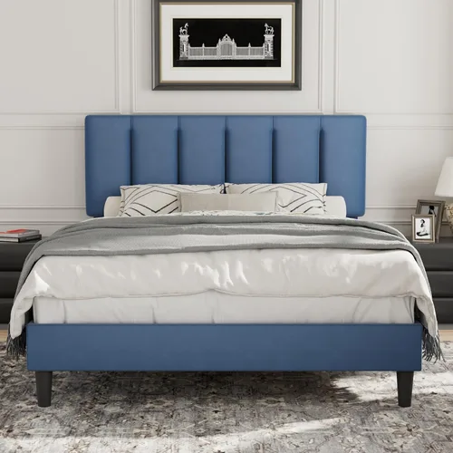 Vista 37 de VECELO Base de cama de tamaño individual con cajón de almacenamiento, base de cama de plataforma resistente con cabecera y fuerte soporte de Negro