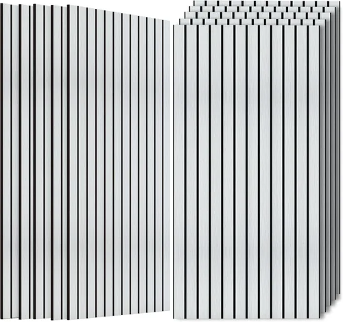 Vista 14 de Paquete de 4 paneles acústicos absorbentes de sonido, 47.2"x23.6" (47.2 x 23.6 pulgadas) paneles de amortiguación de sonido, paneles decorativos