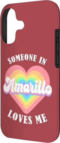 Vista 2 de Someone in Amarillo Loves Me City Heart Case for iPhone 17