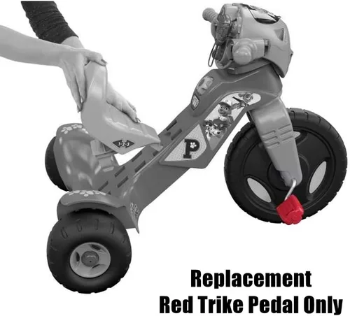Vista 2 de Fisher-Price Pieza de repuesto Paw Patrol Lights and Sounds Trike Push and Pedal Ride-On Triciclo para niños pequeños - DWR65 ~ Pedal de triciclo