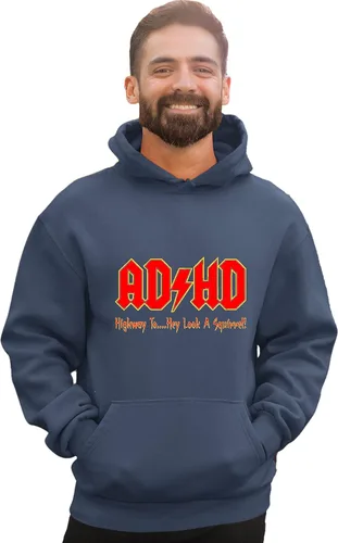 Vista 25 de Go All Out Sudadera con capucha para hombre y mujer con texto en inglés "Highway To Hey Look A Squirrel