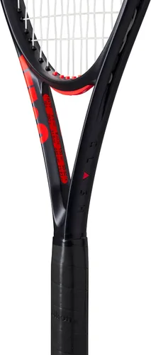 Vista 6 de Wilson Clash 100L V3 Strung - Raqueta de tenis para adultos, tamaño de agarre de 0-4 pulgadas, ensartada con Sensation 16 Natural a media tensión