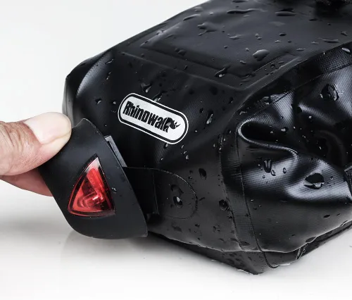 Vista 4 de Bolsa de sillín de bicicleta impermeable Bolsa de bicicleta debajo del asiento Bolsa impermeable de montaña de carretera Bolsa de asiento