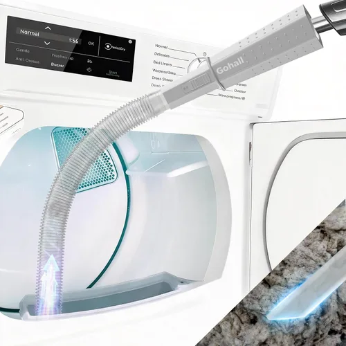Vista 10 de Kit limpiador de ventilación para secadora - Accesorio flexible para Azul