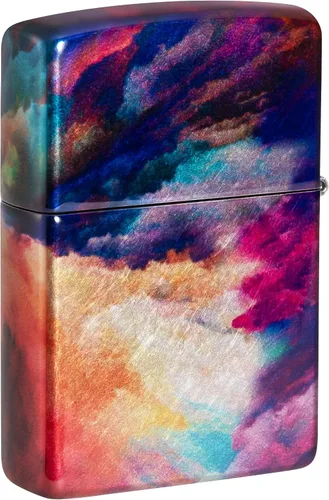 Vista 7 de Zippo Encendedor de bolsillo cromado con diseño Tie Dye 540