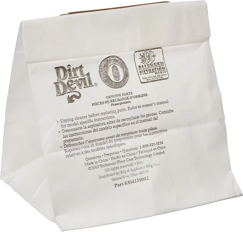 Vista 2 de Royal Dirt Devil AD10030 - Bolsa de papel, tipo O Sd30040, alérgenos (paquete de 3)