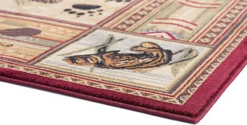 Vista 7 de Black Bear - Alfombra de pasillo de 3 x 8 pulgadas, color marrón, para pasillo, entrada o vestíbulo, estilo casa de campo, estilo oso largo