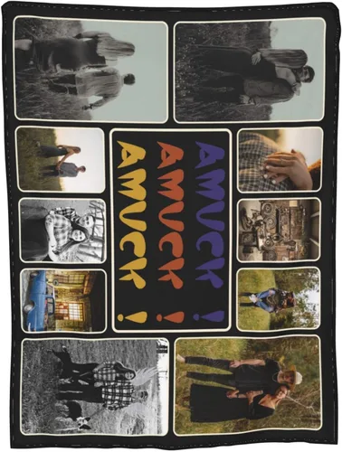 Vista 2 de Amuck - Manta personalizada con foto y texto, para sofá, cama, sofá, hogar (10 collages de fotos), 50 x 40 pulgadas