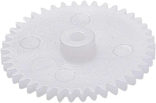 Vista 15 de Bettomshin - 10 engranajes helicoidales de 19x2x6mm/0.75x0.08x0.24"(ODxIDxT) 36102B engranaje de plástico de 0.5 módulos, blanco de alta velocidad