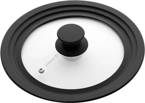 Vista 2 de Tapa universal para ollas, sartenes y sartenes de 7.5 a 9.5 pulgadas, tapa de vidrio para sartén
