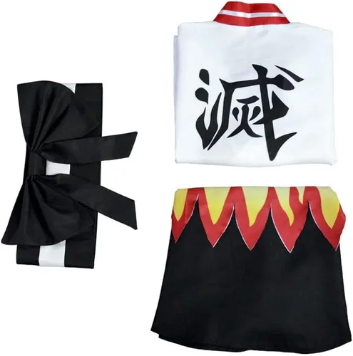 Vista 4 de Tkieio Kamado - Vestido de cosplay de Kamado, vestido de sirvienta de anime
