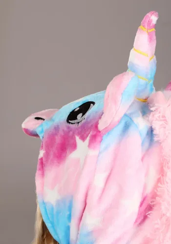 Vista 4 de Pijama Enterizo de Unicornio Algodón de Azúcar para Niños y Niñas Multicolor