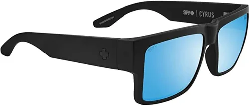 Vista 3 de Spy Cyrus Gafas de sol negro mate con lentes polarizadas Happy Boost Bronze Ice Blue Spectra, Negro mate suave