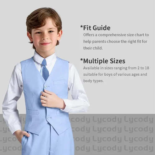 Vista 67 de Conjunto de chaleco para niños, trajes formales, trajes de boda, ropa de vestir