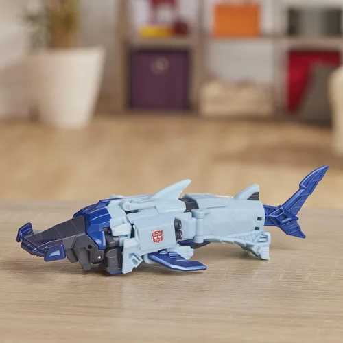 Vista 5 de Transformers Toys Bumblebee Cyberverse Adventures Dinobots Unite Warrior Class Hammerbyte Action Attackers Figure, a partir de 6 años, 5.4 pulgadas
