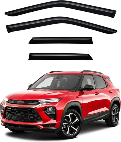 Vista 91 de Protectores de lluvia en canal para Jeep Grand Cherokee L 2021-2026, protectores de visera de ventana, deflector de ventilación, sombra viento humo