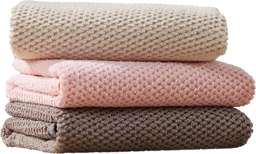 Vista 24 de JOYMOOP Paño de limpieza de microfibra, juego de 18 piezas, pequeño, rosa
