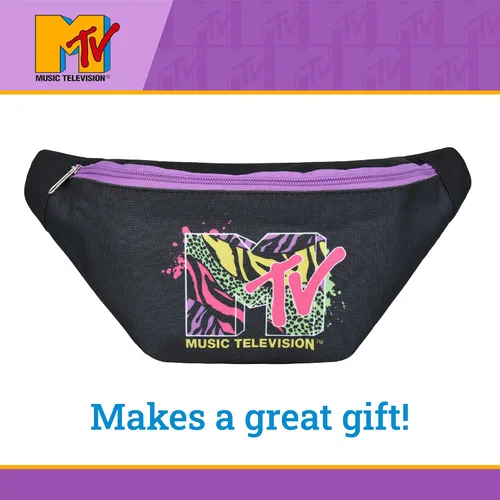 Vista 6 de MTV Logo Fanny Pack, Crossbody Waist Belt Bag