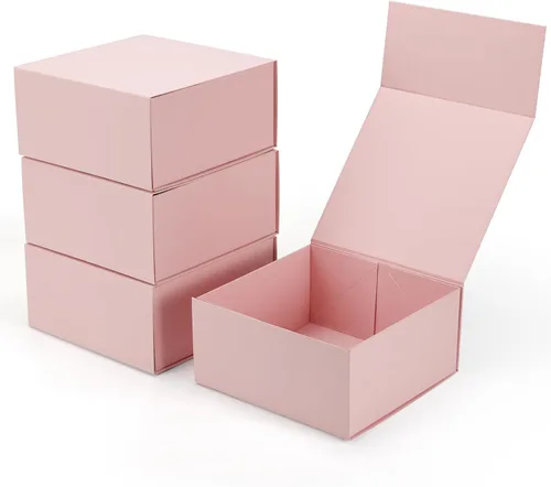 Vista 39 de Ditwis Caja de regalo de 12x9x4 pulgadas con tapa de cierre magnético, caja magnética negra y dorada para boda, propuesta de padrinos y damas