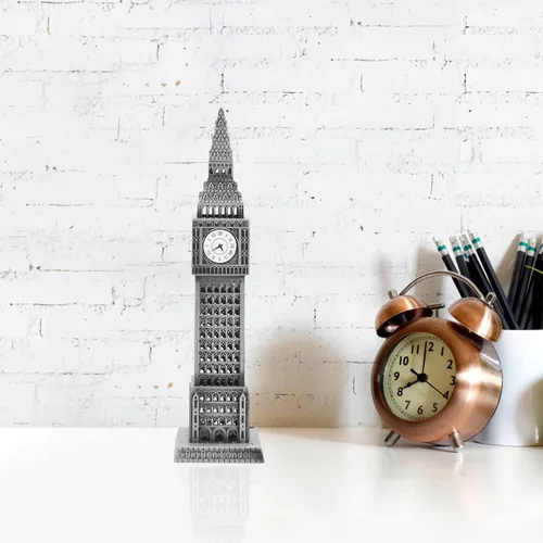 Vista 8 de Modelo Big Ben Modelo de Decoración Arquitectónica Modelo de Aleación Modelo de Construcción Decoración del Hogar Arquitectura Edificio Ornamento