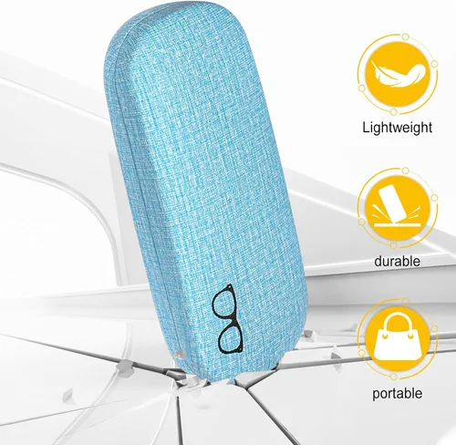 Vista 4 de RayLove Paquete de 3 fundas rígidas para lentes de lectura grandes