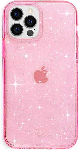 Vista 8 de VELVET CAVIAR Funda para iPhone 13 Pro Max, probada en caídas de 10 pies, purpurina transparente Bratz