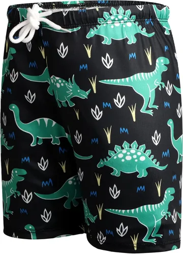Vista 2 de GOODKIDS Traje de baño para niños, pantalones cortos de natación para niños, de secado rápido, traje de baño de playa, pantalones cortos de baño