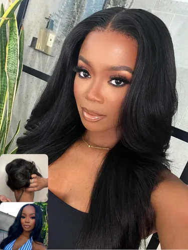 Vista 21 de Nadula Bye Bye Cap 13x4 HD Cuero Cabelludo Real 3D Body Wave Pelucas de Encaje Frontal de Cabello Humano Pre Todo, Peluca Sin Pegamento con Cordón