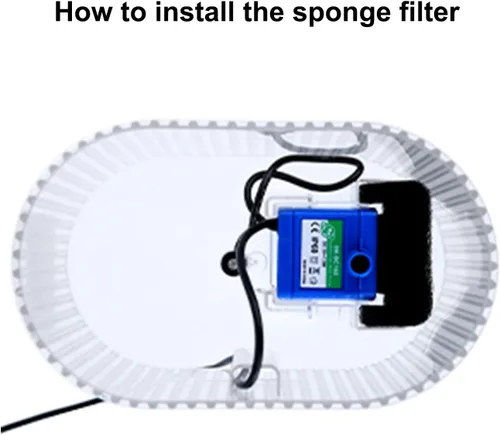 Vista 4 de Cirfifth Sponge - Paquete de 8/12 filtros de espuma para fuente de agua para gatos, filtros de fuente de repuesto para fuente de mascotas