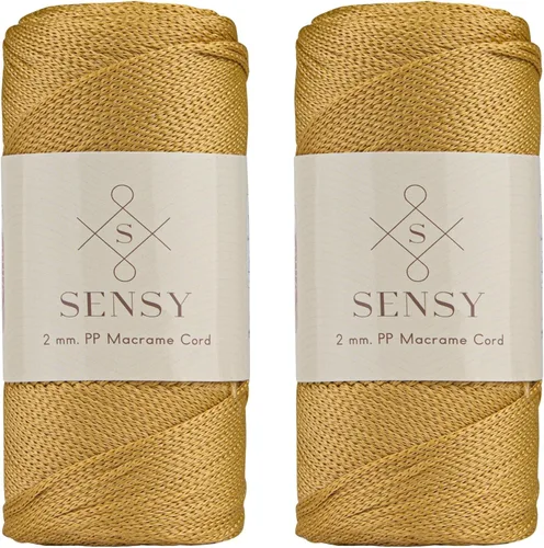 Vista 24 de Sensy Premium 2mm 229.5 metros de cuerda de poliéster 100% cordón de polipropileno Cordón de macramé 2mm Cordón para bolso de crochet Hilo
