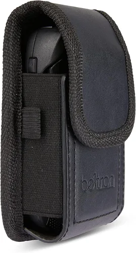Vista 2 de BELTRON - Funda universal con tapa para teléfono, funda vertical de piel para TCL Flip Pro, Flip 3, Alcatel Go Flip 4, Go Flip V, Cingular Flip 2