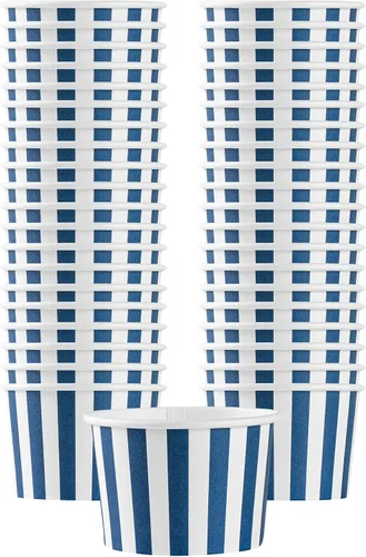 Vista 95 de Restaurantware Coppetta - Vasos de postre de 3 onzas, 50 tazas desechables para helado, tapas se venden por separado, cuencos de papel a cuadros