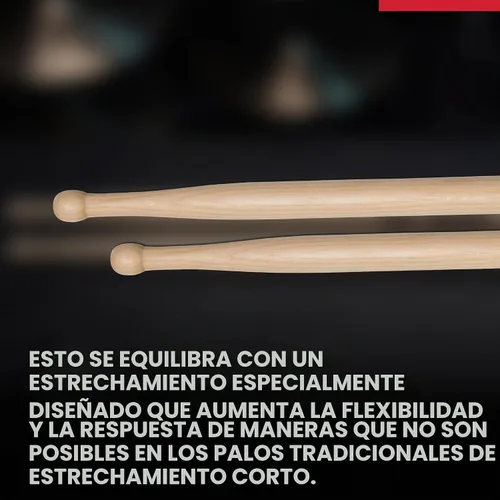 Vista 4 de Baquetas Vic Firth STH4 Corpsmaster Signature Snare Thom Hannum Beast