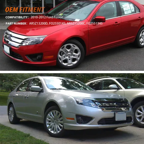 Vista 6 de ADIIL Kit de carcasa de luz de señal de luz de señal de parachoques delantero de lente ámbar compatible con Ford Fusion 2010 2011 2012