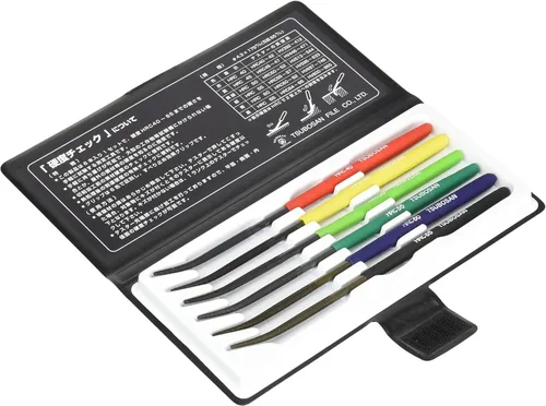 Vista 2 de TSUBOSAN Japón - Juego de 6 limas verificadoras de dureza HRC40-HRC65