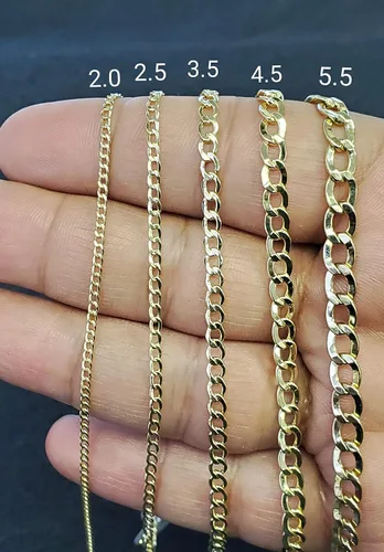 Vista 6 de Pulsera hueca de oro amarillo de 10 quilates y tobillera para mujer, 0.138in, Oro