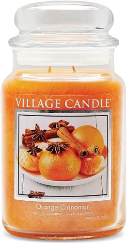 Vista 8 de Village Candle Gardenia - Vela perfumada en tarro de cristal grande de boticario, 21.25 onzas, color blanco