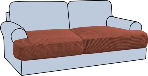 Vista 40 de H.VERSAILTEX Funda elástica para sillón con cojín en forma de T, fundas de cojín en T para sillón y sofá de sala de estar, funda para sofá, funda